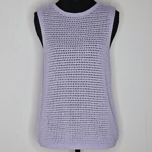 NWT Elie Women's Lavender Sleeveless Sweater Size Small